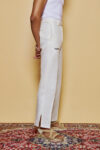 Linen Slit Pants 1